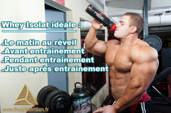 moment ideale pour prendre de la whey isolat